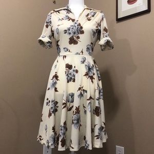 Floral vintage dress